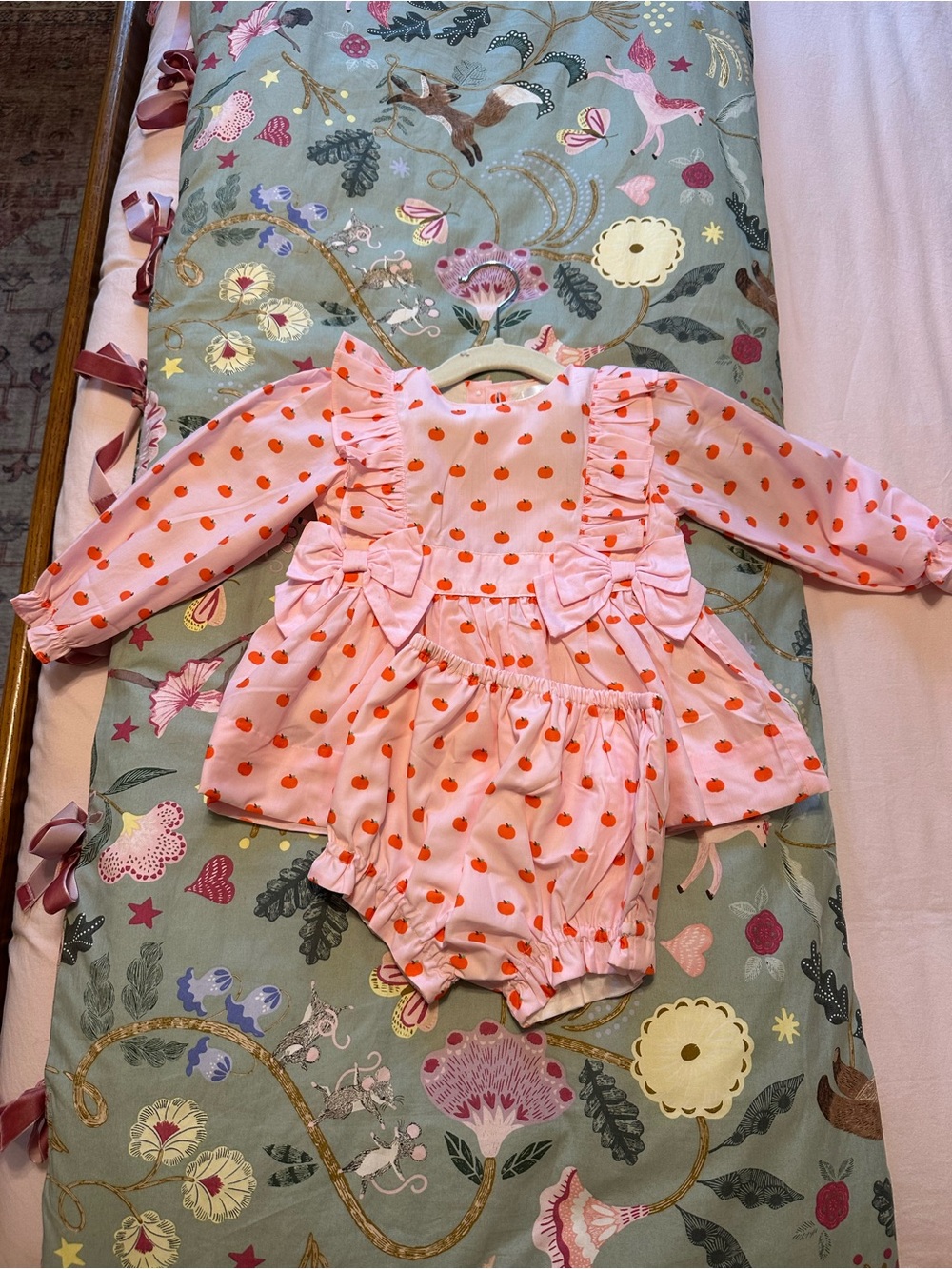 Girls 2T Pink Pumpkin Set